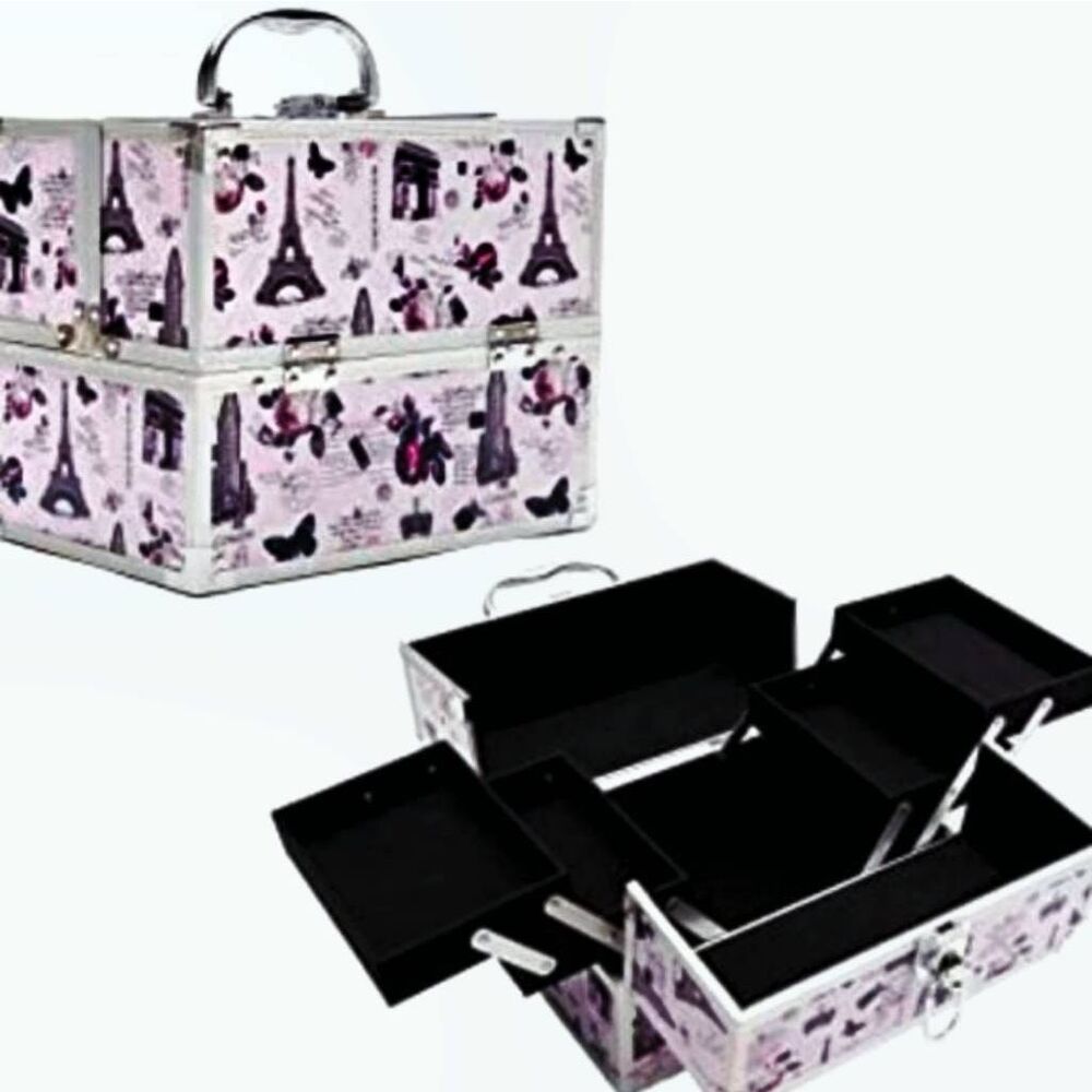 So Chic London & Paris‎ Print Cosmetic Case